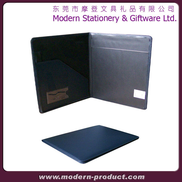 High quality black popular leather portfolio