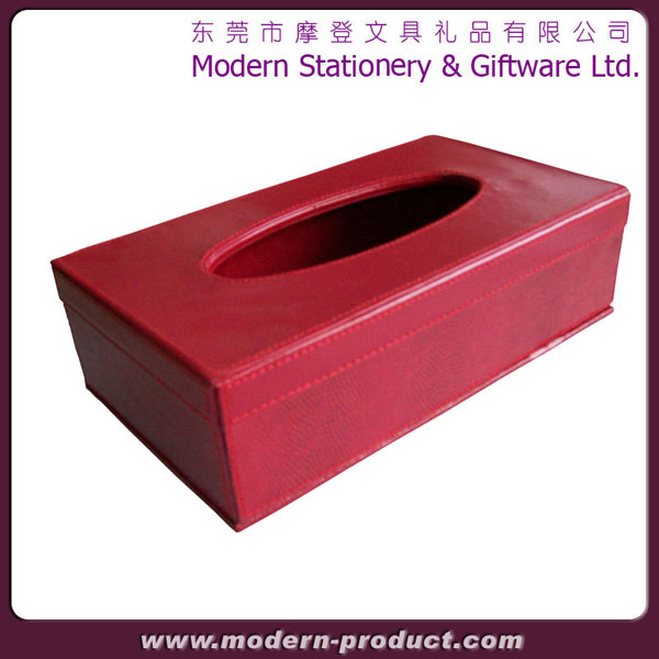 Duplex paper made facial red tissue box