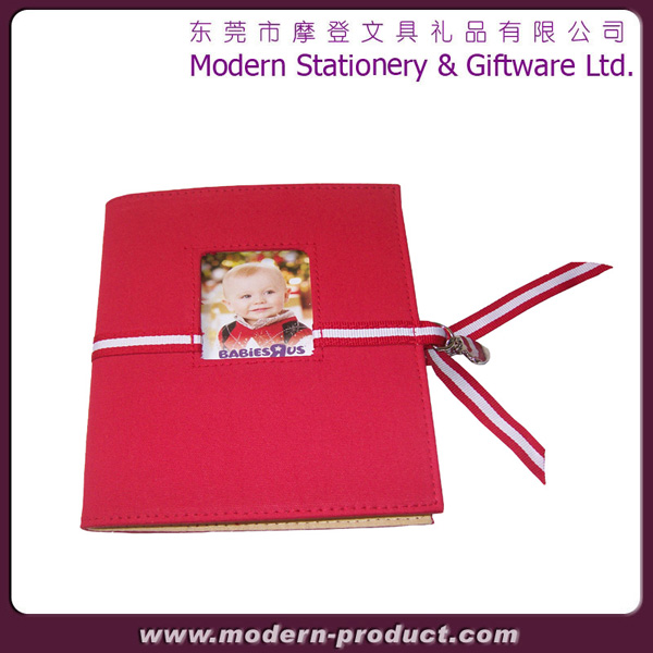 High grade cute red canvas baby photo album